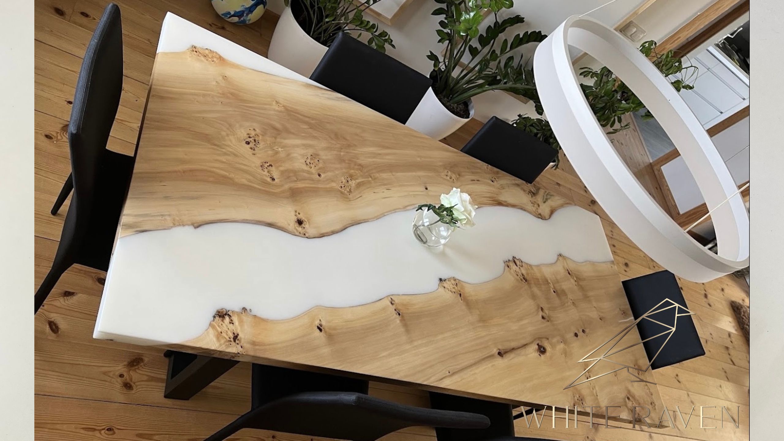 Tafel met epoxy