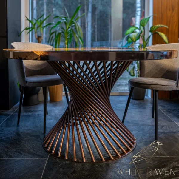 Okrągły stół do jadalni DARK OAK