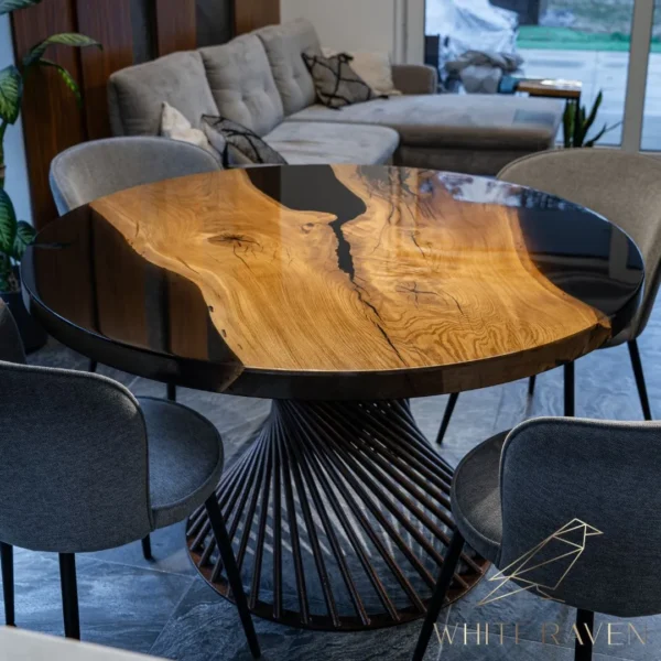 Okrągły stół do jadalni DARK OAK