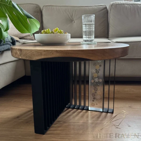 Stolik kawowy okrągły BLACK PEARL